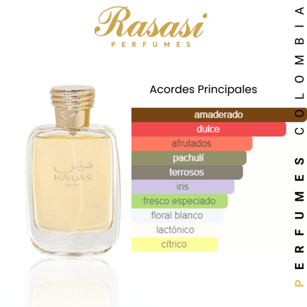 Hawas for Her Rasasi EDP 100 ML Original - Perfumes Colombia