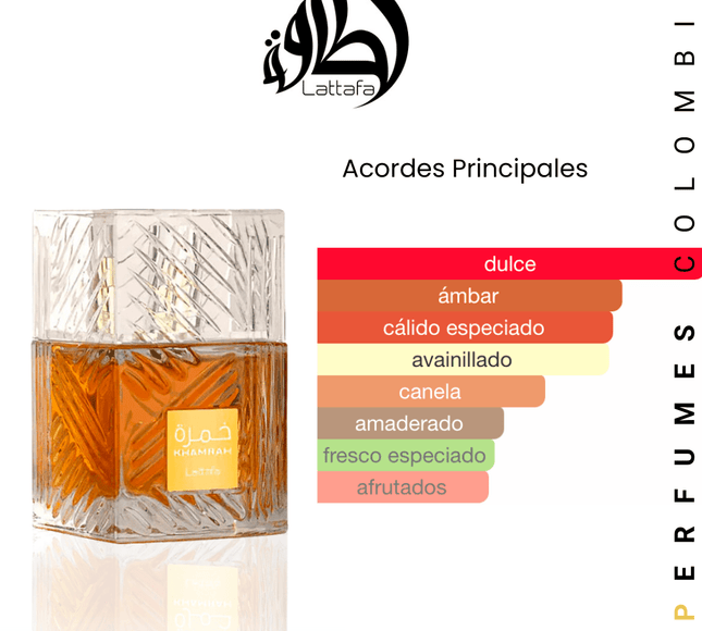 Lattafa Khamrah 100ml EDP 1.1 Premium - Perfumes Colombia