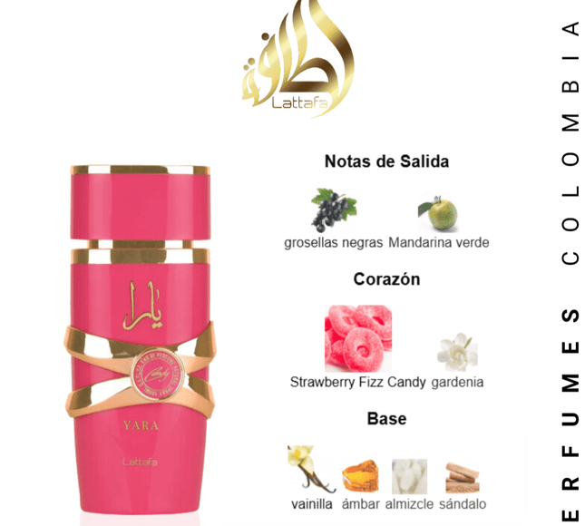 Lattafa Yara Candy 100ml EDP 1.1 Premium - Perfumes Colombia