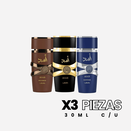 SET Asad X3 C/U 30ML EDP 1.1 Premium - Perfumes Colombia