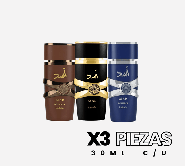 SET Asad X3 C/U 30ML EDP 1.1 Premium - Perfumes Colombia
